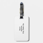 Aangepast Bagagelabel voor patriottische vlinder (Achterkant verticaal)