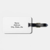 Aangepast Bagagelabel voor patriottische vlinder (Achterkant horizontaal)