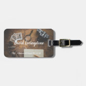 Aangepast bagagelabel voor reisavontuur met Vintag (Voorkant horizontaal)