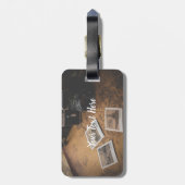 Aangepast bagagelabel voor reisavontuur met Vintag (Achterkant verticaal)