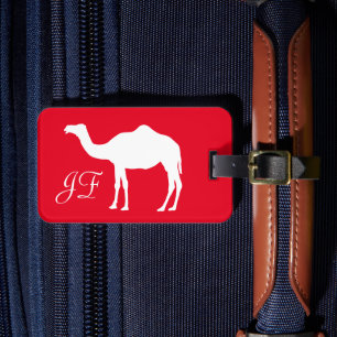 Aangepast bagagelabel voor reizen met kamelensilho