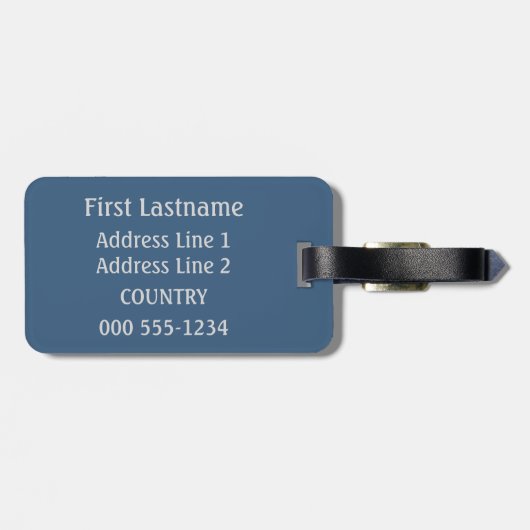 Aangepast bagagelabel voor religieuze kunst (Achterkant horizontaal)