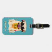 Aangepast bagagelabel voor tekst voor persoonlijke (Voorkant horizontaal)