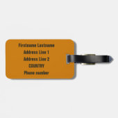 Aangepast bagagelabel voor Texas Vintage Travel (Achterkant horizontaal)