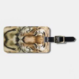 Aangepast bagagelabel voor Tiger close-up