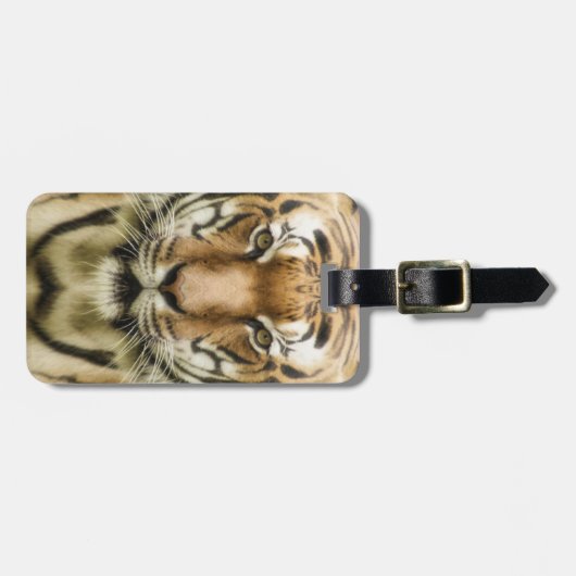 Aangepast bagagelabel voor Tiger close-up (Voorkant horizontaal)