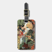 Aangepast bagagelabel voor Vintage-reizen in Mexic (Voorkant verticaal)