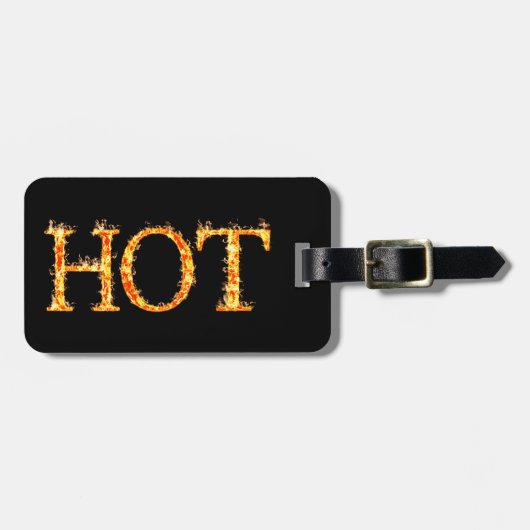 Aangepast Bagagelabel voor warm vuur (Voorkant horizontaal)