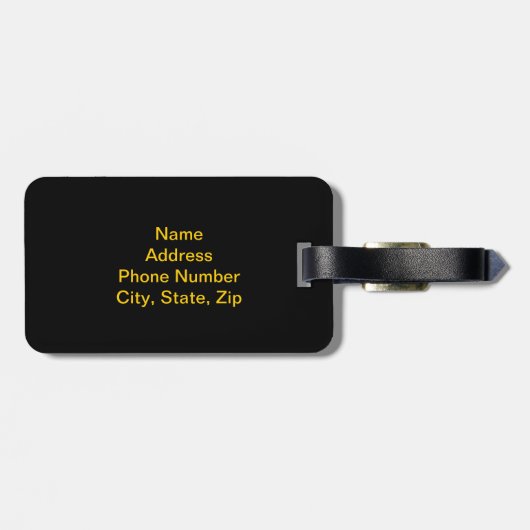 Aangepast Bagagelabel voor warm vuur (Achterkant horizontaal)