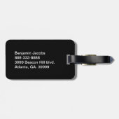 Aangepast Bagagelabel voor zwart en kobalt blauw g (Achterkant horizontaal)