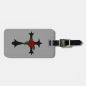 Aangepast Bagagelabel voor zwart kruidenkruis (Voorkant horizontaal)