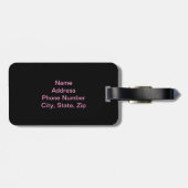 Aangepast Bagagelabel Wilde Rozen (Achterkant horizontaal)