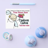 Aangepast bakken. Dekking decoreren. Adverteren fl Flyer (Enkel)