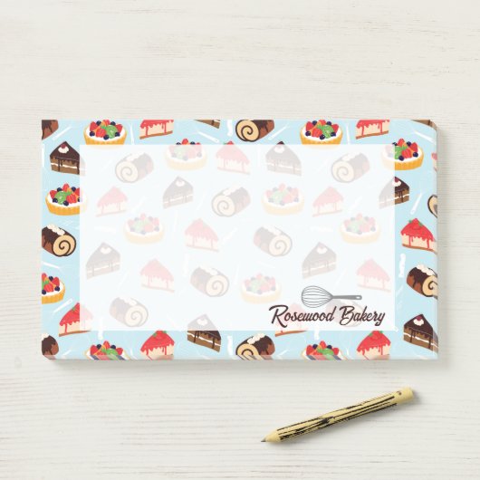 Aangepast Bakkerij Dessert Design Post-it® Notes (Op bureau)