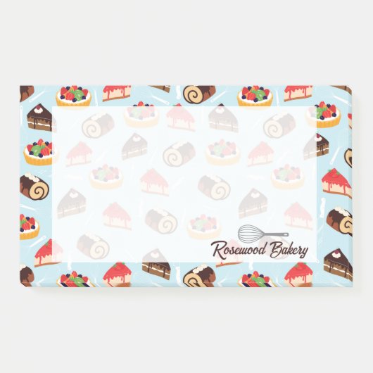 Aangepast Bakkerij Dessert Design Post-it® Notes (Voorkant)