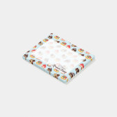 Aangepast bakkerij dessert ontwerp post-it® notes (Schuin)