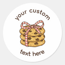 Aangepast bakkerijlabelsticker | Cottage Bow Bake