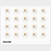 Aangepast bakkerijlogo Sticker - Cookie & Whisk on (Vel)