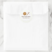 Aangepast bakkerijlogo Sticker - Cookie & Whisk on (Tas)
