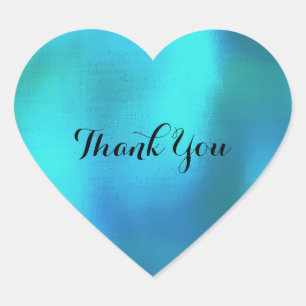 Aangepast balkbalkbalkon Ocean Blue Heart Hart Sticker