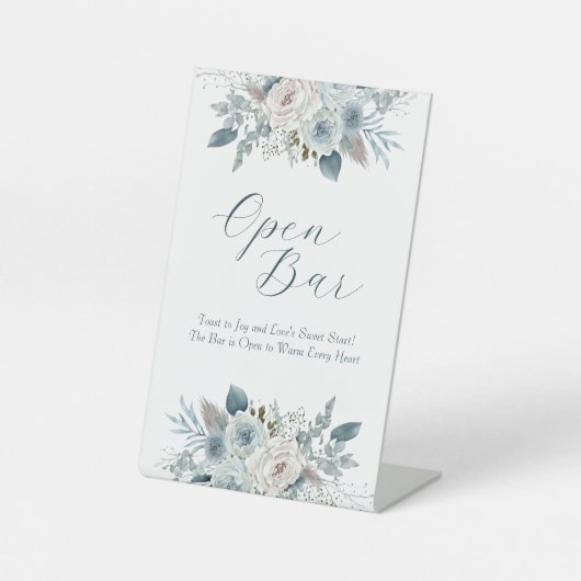 Aangepast balkteken reclamebord met voetstuk (Voorkant)