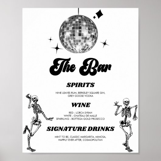 Aangepast Bar Bord Poster (Voorkant)