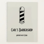 Aangepast barbershop Benoemingboek | Grijze kanner Planner (Voorkant)