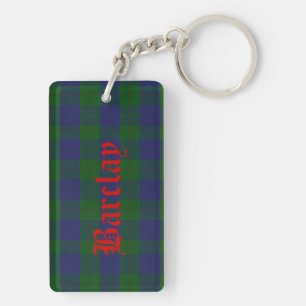 Aangepast Barclay Tartan Pset Sleutelhanger