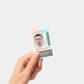 Aangepast Barcode Logo werknemer Naam Foto ziekenh Badge (Handheld)