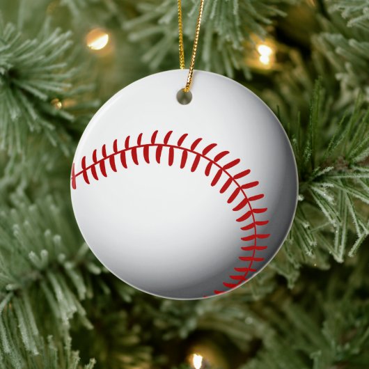 Aangepast Baseball Keramisch Ornament (Boom)