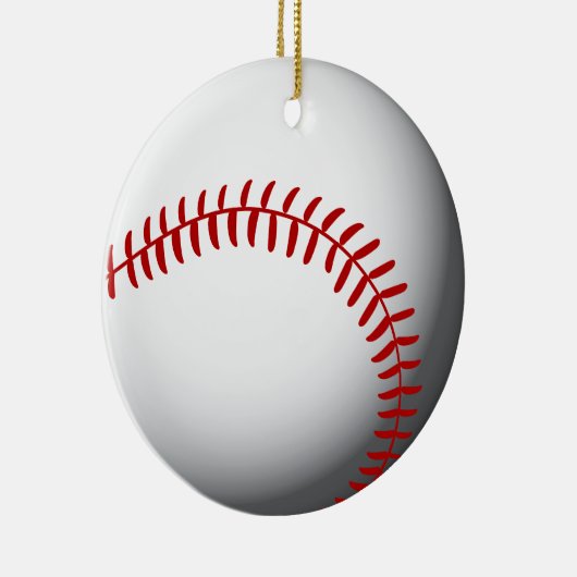 Aangepast Baseball Keramisch Ornament (Rechts)