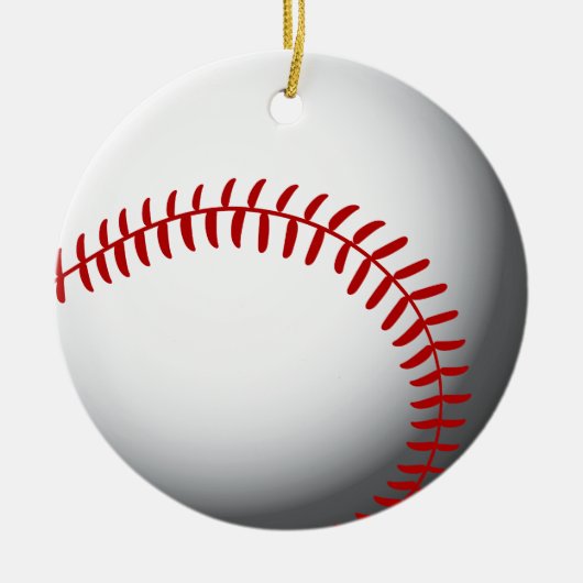 Aangepast Baseball Keramisch Ornament (Voorkant)