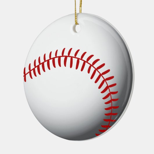 Aangepast Baseball Keramisch Ornament (Links)