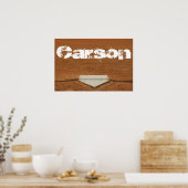 Aangepast Baseball- of Softball-Poster - Home Bord Poster (Keuken)