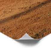 Aangepast Baseball- of Softball-Poster - Home Bord Poster (Hoek)