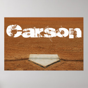 Aangepast Baseball- of Softball-Poster - Home Bord Poster