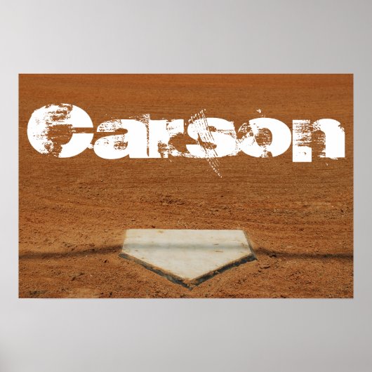 Aangepast Baseball- of Softball-Poster - Home Bord Poster (Voorkant)