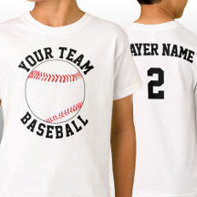 Aangepast Baseball Team Name, Player & Jersey Numb