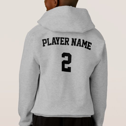 Aangepast Baseball-team, Player-naam en nummerpoor (Achterkant)