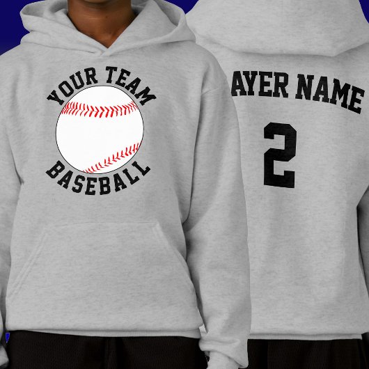 Aangepast Baseball-team, Player-naam en nummerpoor