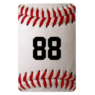 Aangepast Baseballspelerontwerp met Rugnummer Magneet