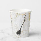 Aangepast BASIC WITCH Broom Funny Cool Aesthetic C Papieren Bekers (Achterkant)