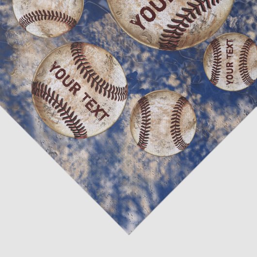 Aangepast  basishonkbalpapier tissuepapier (Detail)