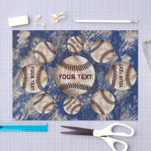 Aangepast  basishonkbalpapier tissuepapier (Craft)