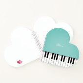 Aangepast basistoetsenbord voor muziek van Aqua Gr Notitieboek (Binnen)