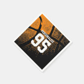 Aangepast basketbal thema Verjaardagsfeest servett Servet (Hoek)