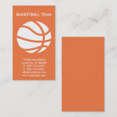 aangepast basketbalbedrijf visitekaartje (Voorkant / Achterkant)