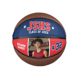 Aangepast basketbalgeschenk voor senioren met foto basketbal