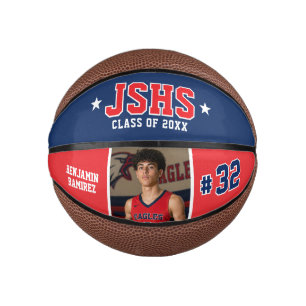 Aangepast basketbalgeschenk voor senioren met foto basketbal