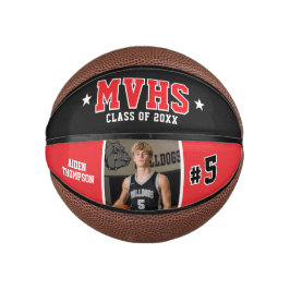 Aangepast basketbalgeschenk voor senioren met foto basketbal